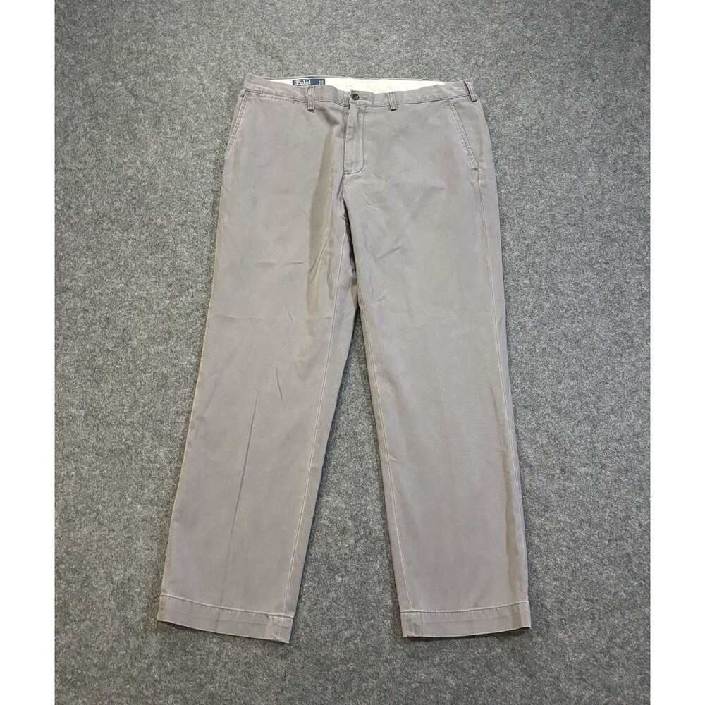 Polo Ralph Lauren Preston Pants Chino Flat Front Men's Size 38/32 Gray